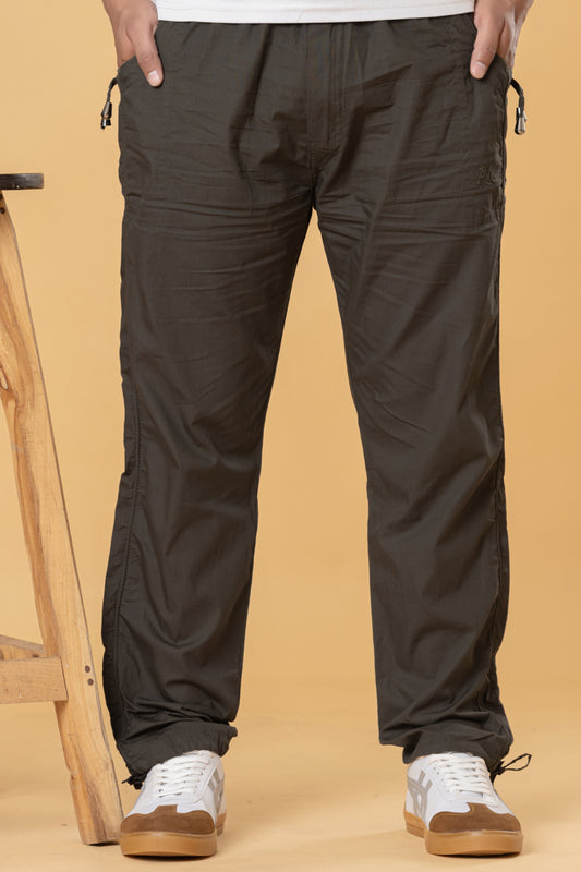 Men’s coffee Brown Casual Lower with Adjustable Drawstring