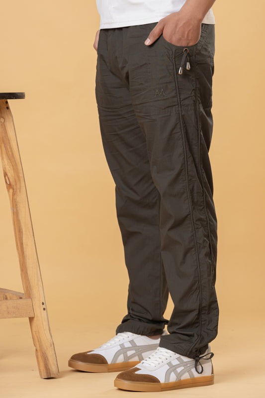 Men’s coffee Brown Casual Lower with Adjustable Drawstring