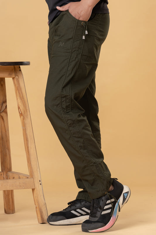 Men’s Army Green Cotton Pyjama – Casual Wear Bottoms for Men